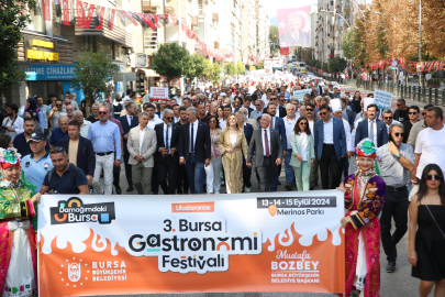 Bursa Gastronomi Festivali kortej yürüyüşüyle başladı